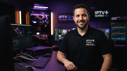 Portrait professionnel de Marc-André L., technicien expert en diffusion et streaming IPTV québécois.
